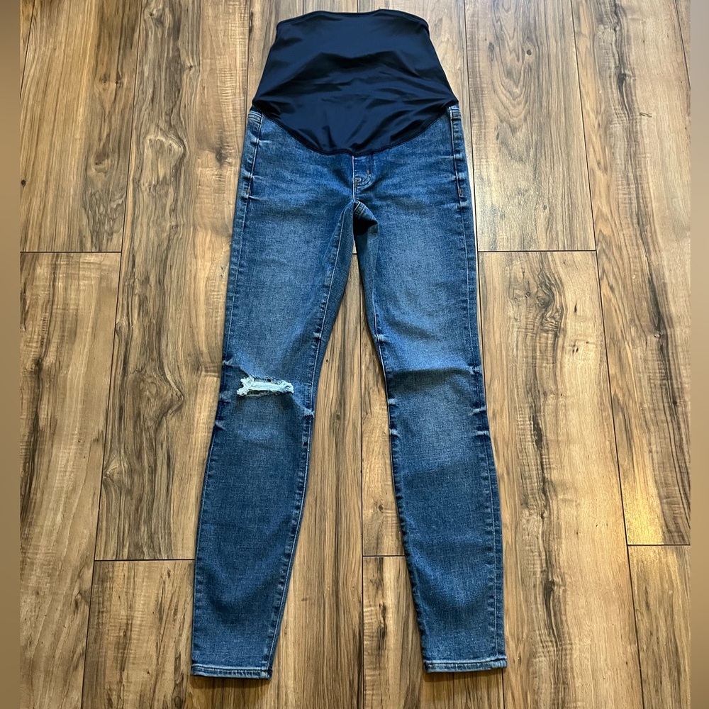 J. Crew Blue Skinny Jeans with Distressed Details - Picture 14 of 14